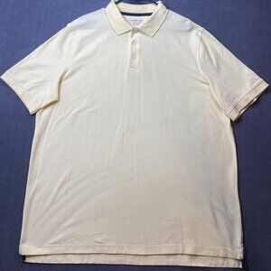 Croft & Barrow Mens XL Tall Performance Polo Shirt 100% Cotton Yellow